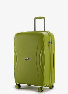 Средний чемодан V&V Travel Flash light 2.0 с расширением на 83/95 л весом 3,2 кг Зеленый