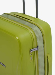 Средний чемодан V&V Travel Flash light 2.0 с расширением на 83/95 л весом 3,2 кг Зеленый