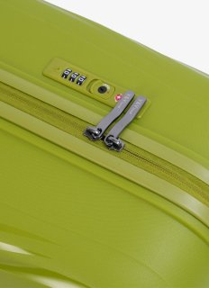 Средний чемодан V&V Travel Flash light 2.0 с расширением на 83/95 л весом 3,2 кг Зеленый