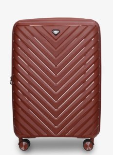 Середня валіза V&V Travel Invictus – 70/90 л, 3,2 кг Бордова