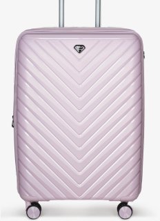 Середня валіза V&V Travel Invictus – 70/90 л, 3,2 кг Рожева