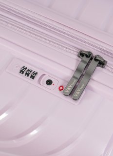 Середня валіза V&V Travel Invictus – 70/90 л, 3,2 кг Рожева