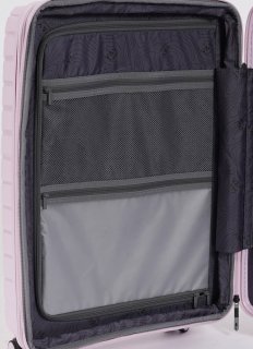 Середня валіза V&V Travel Invictus – 70/90 л, 3,2 кг Рожева