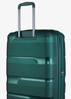 Середня валіза V&V Travel Metallo – 75 / 85 л, 3,1 кг Зелена