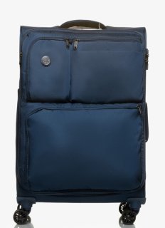 Средний чемодан V&V TRAVEL ONE LIFE на 80/90 л весом 3,1 кг Синий