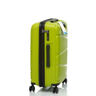 Средний чемодан V&V Travel Peace на 85/97 л из полипропилена Зеленый