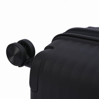 Средний чемодан V&V Travel Summer Breeze на 72/80 л весом 3,2 кг из полипропилена Черный