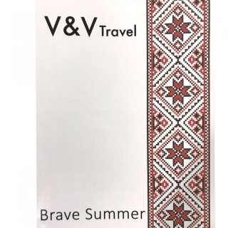 Средний чемодан V&V Travel Summer Breeze на 72/80 л весом 3,2 кг из полипропилена Черный