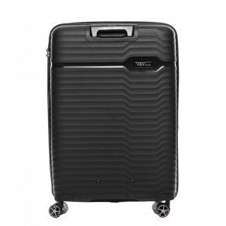 Средний чемодан V&V Travel Summer Breeze на 85/97 л весом 3,2 кг из полипропилена Черный