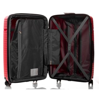 Средний чемодан V&V Travel Summer Breeze на 85/97 л весом 3,2 кг из полипропилена Красный