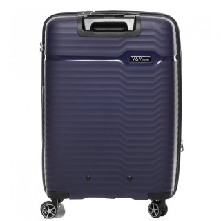 Средний чемодан V&V Travel Summer Breeze на 85/97 л весом 3,2 кг из полипропилена Синий