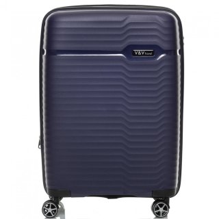 Средний чемодан V&V Travel Summer Breeze на 85/97 л весом 3,2 кг из полипропилена Синий