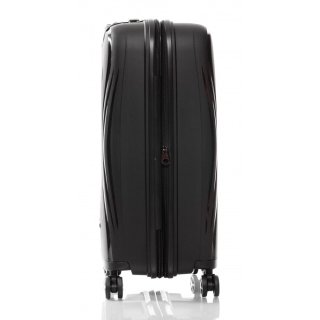 Средний чемодан V&V Travel TIFFANY на 85/97 л весом 3,2 кг из полипропилена Черный