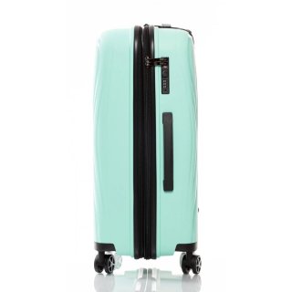 Средний чемодан V&V Travel TIFFANY на 85/97 л весом 3,2 кг из полипропилена Голубой