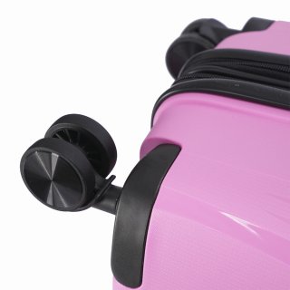 Средний чемодан V&V Travel TIFFANY на 85/97 л весом 3,2 кг из полипропилена Розовый