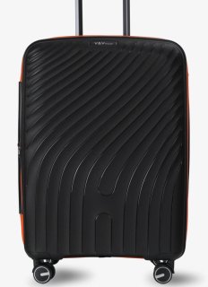 Средний чемодан V&V Travel Urban – 72 / 80 л, 3,2 кг Черный