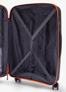 Средний чемодан V&V Travel Urban – 72 / 80 л, 3,2 кг Черный
