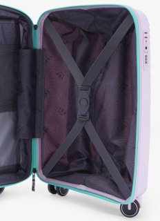 Средний чемодан V&V Travel Urban – 72 / 80 л, 3,2 кг Розовый