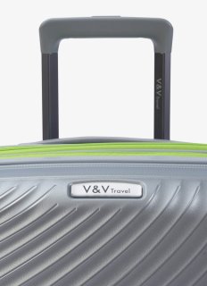 Средний чемодан V&V Travel Urban – 72 / 80 л, 3,2 кг Серый