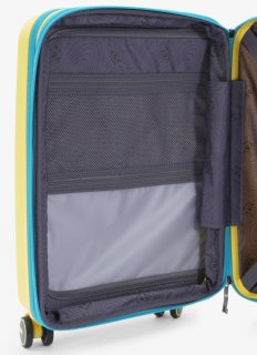 Средний чемодан V&V Travel Urban – 72 / 80 л, 3,2 кг Желтый