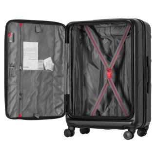 Середня валіза Wenger Amplix Hardside – 78/90 л, 4,65 кг Чорна