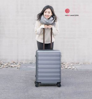 Средний чемодан Xiaomi Ninetygo Business Travel на 65 л из поликарбоната Серый