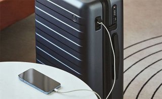 Средний чемодан Xiaomi Ninetygo Rhine PRO plus на 65 л из поликарбоната Черный