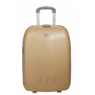 Средний дорожный чемодан из пластика 2-х колесный 78 л. Verus Casablanca 25 Beige бежевый