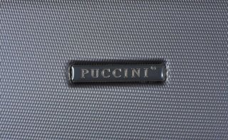 Средний пластиковый чемодан 4-х колесный 70 л PUCCINI, антрацит