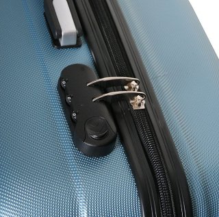 Средний пластиковый чемодан 64 л Vip Collection Benelux 24 Blue