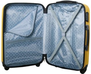 Средний пластиковый чемодан 64 л Vip Collection Benelux 24 Yellow