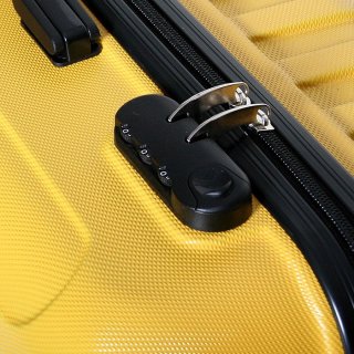 Средний пластиковый чемодан 64 л Vip Collection Costa Brava 24 Yellow