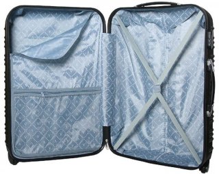 Средний пластиковый чемодан 64 л Vip Collection Nevada 24 Black