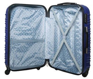 Средний пластиковый чемодан 64 л Vip Collection Nevada 24 Blue