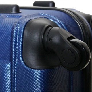 Средний пластиковый чемодан 64 л Vip Collection Nevada 24 Blue