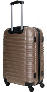 Средний пластиковый чемодан 64 л Vip Collection Nevada 24 Champagne