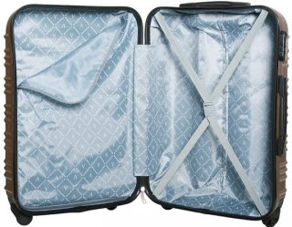 Средний пластиковый чемодан 64 л Vip Collection Nevada 24 Champagne