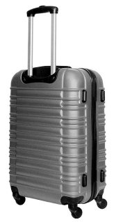Средний пластиковый чемодан 64 л Vip Collection Nevada 24 Silver