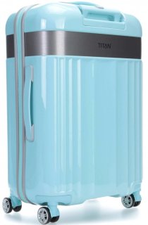 Средний пластиковый чемодан 69 л Titan Spotlight Flash, антрацит