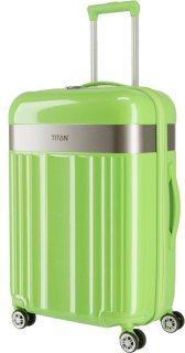 Средний пластиковый чемодан 69 л Titan Spotlight Flash Flashy Kiwi