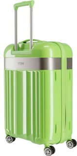 Средний пластиковый чемодан 69 л Titan Spotlight Flash Flashy Kiwi