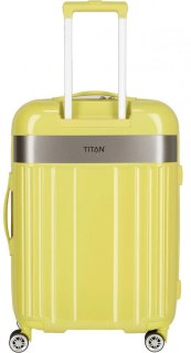 Средний пластиковый чемодан 69 л Titan Spotlight Flash Lemon Crush