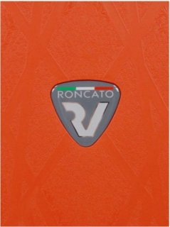 Середня поліпропіленова валіза на 4-х колесах 70 л Roncato Light, помаранчевий