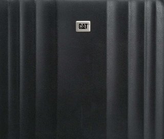 Средний противоударный чемодан 54 л CAT Turbo черный