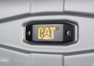 Середня ударостійка валіза 59 л CAT TANK сріблястий
