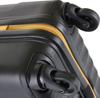 Середня валіза із поліпропілену стійка до ударів 54 л CAT Turbo, чорний