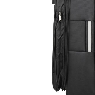Средний текстильный чемодан 4-х колесный 57/67 л Rock Vapour-Lite II (M) Black
