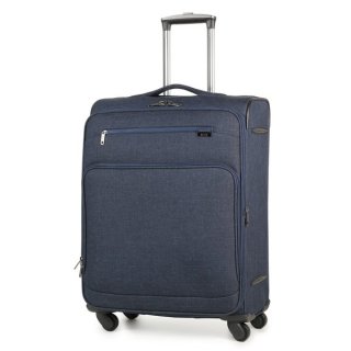 Средний текстильный чемодан 4-х колесный 66/74 л Rock Madison (M) Navy