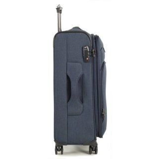 Средний текстильный чемодан 4-х колесный 66/74 л Rock Madison (M) Navy