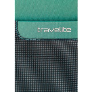 Средний тканевый чемодан Travelite Viia на 70/80 л весом 2,9 кг Зеленый